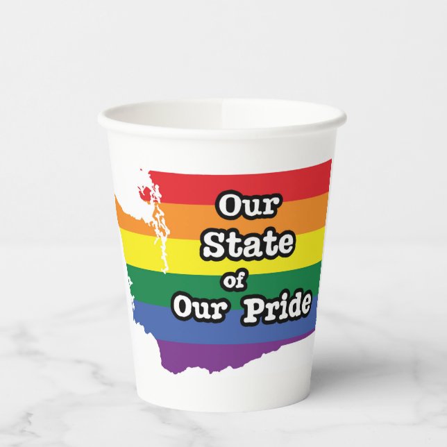 Our State of Our Pride | Washington Paper Cups (Left)