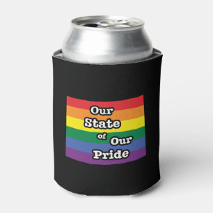 Our State of Our Pride Wyoming Can Cooler