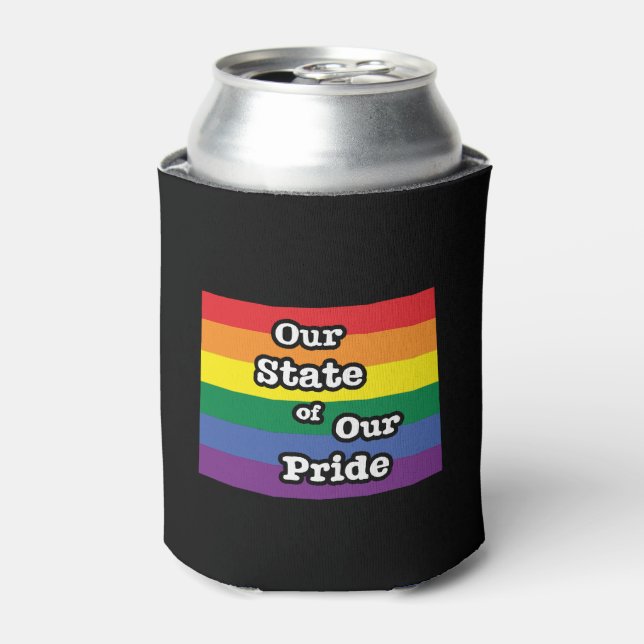 Our State of Our Pride | Wyoming Can Cooler (Can Front)