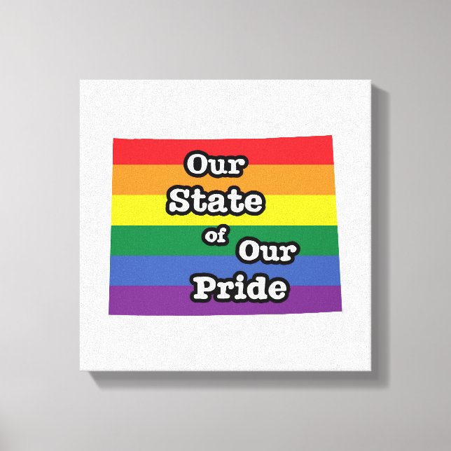 Our State of Our Pride | Wyoming Canvas Print (Front)