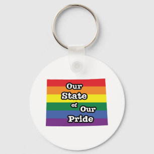Our State of Our Pride   Wyoming Keychain
