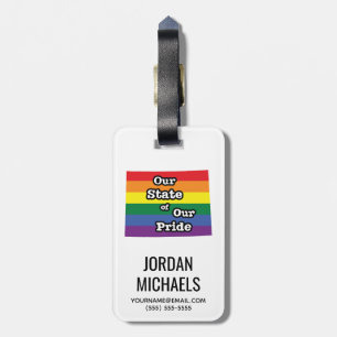 Our State of Our Pride   Wyoming Luggage Tag
