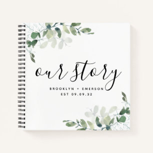 Our Story Eucalyptus Keepsake Journal
