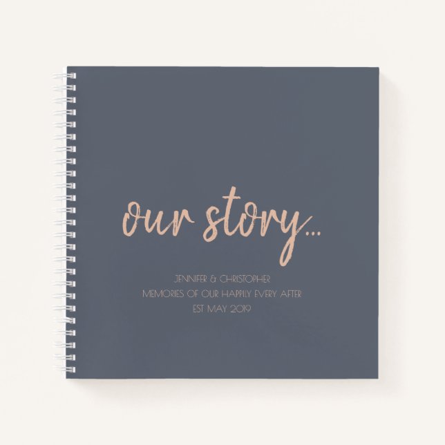 Our Story Memories Couples Keepsake Journal (Front)