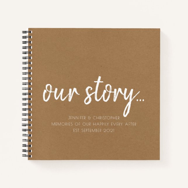 Our Story Memories Couples Keepsake Journal (Front)