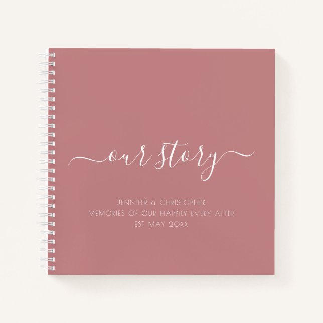 Our Story Memories Couples Keepsake Journal (Front)
