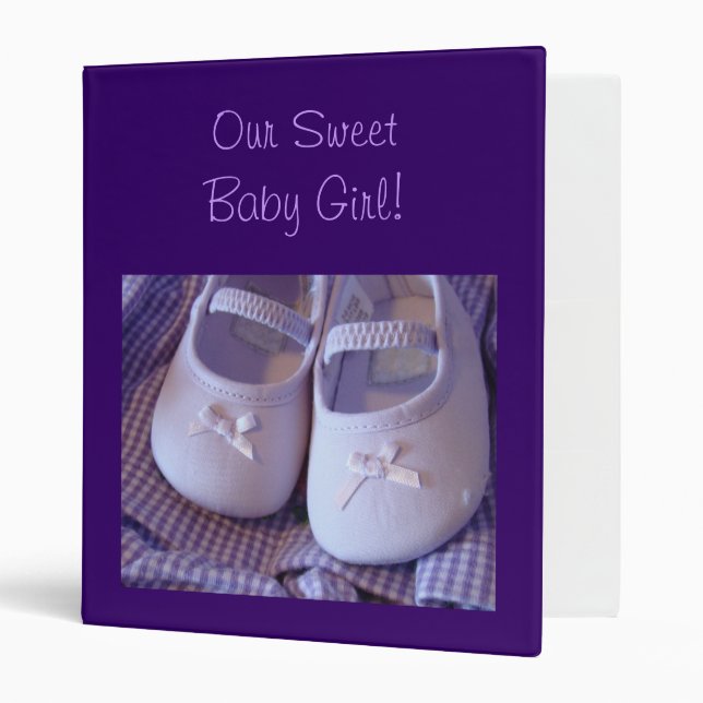Our Sweet Baby Girl! binder photo album Scrapbook (Front/Inside)