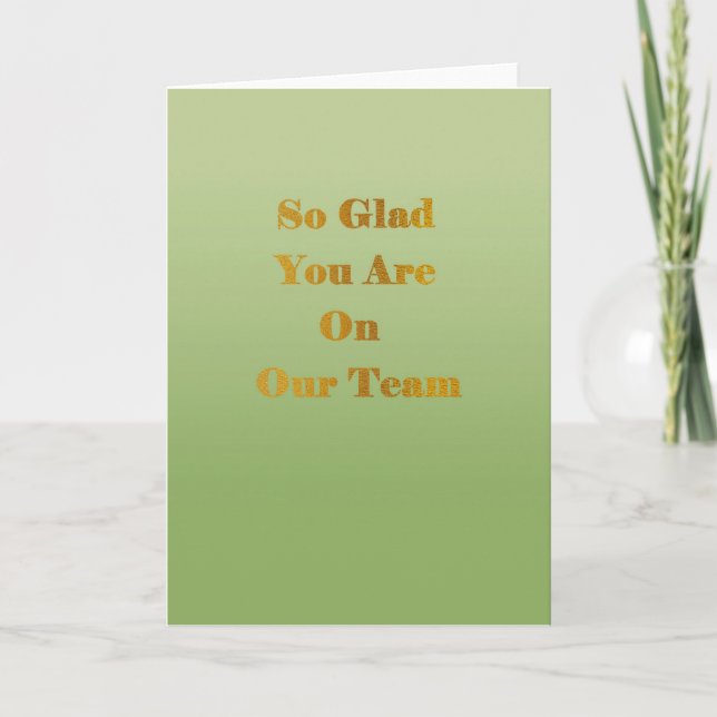 Our Team Card (Front)