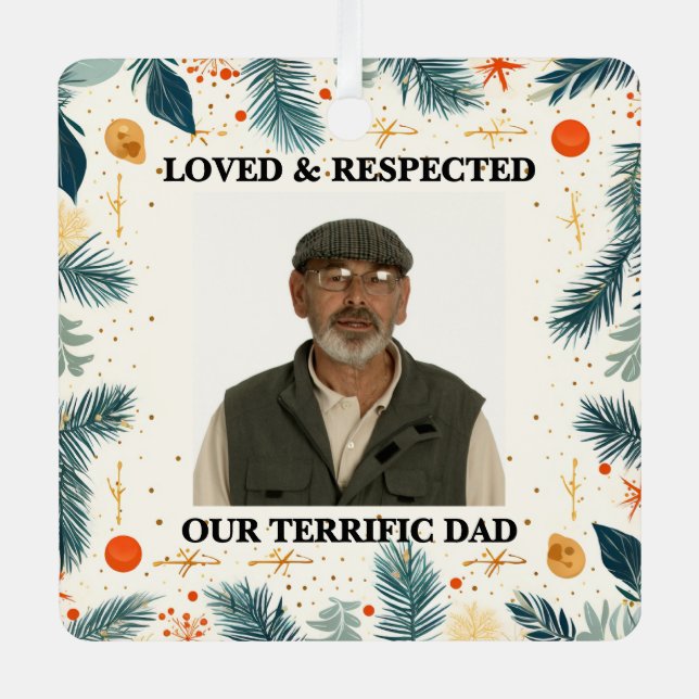 Our Terrific Dad™ Ornaments (Customize It!) (Front)