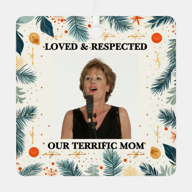 Our Terrific Mom™ Ornaments (Customize It!) (Front)