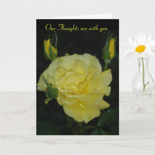 Our Thoughts are With You - Sympathy Card