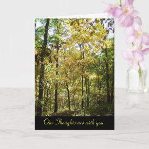 Our Thoughts are With You - Sympathy Card