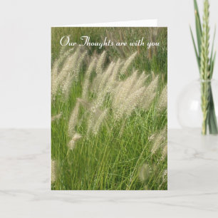 Our Thoughts are With You-Sympathy Card