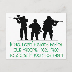 Our Troops Postcard