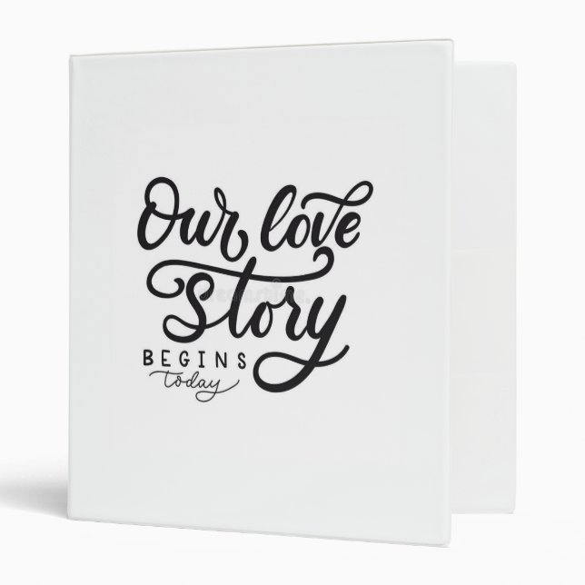 **OUR TRUE LOVE STORY BEGINS** BINDER (Front/Inside)