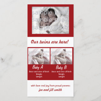 Our Twins are Here! Announcement