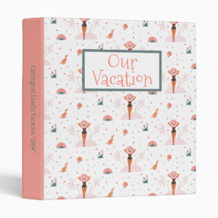 Our Vacation Summer Swimming Typography Cute Binder