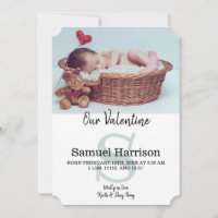Our Valentine February Baby Announcement