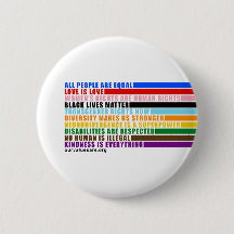 Our Values Are Button Pin