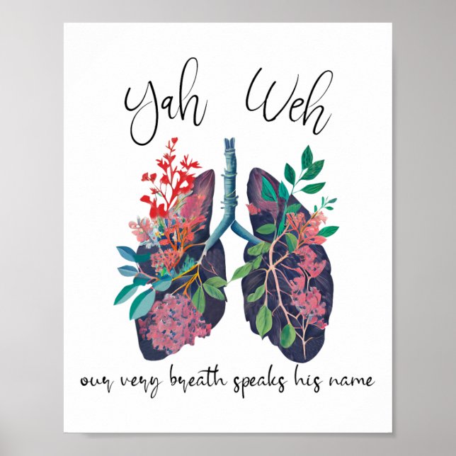 Our Very Breath Speaks His Name Yhwh Christian Rel Poster (Front)