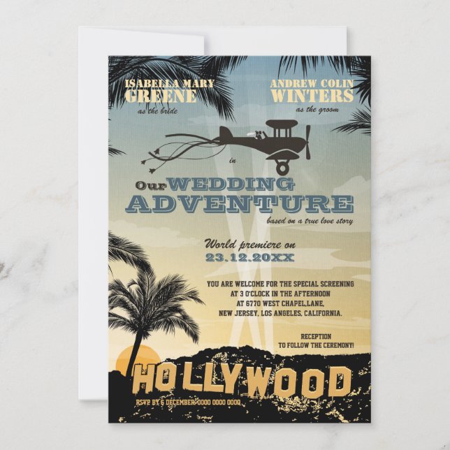 Our Wedding Adventure - Wedding Invitation (Front)