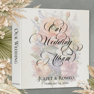 Our Wedding Album Wildflowers - Cream Binder