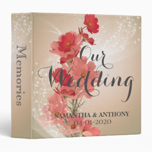 Our Wedding - Beautiful Floral Wedding Photo Binder