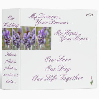 Our Wedding binder - Lavender