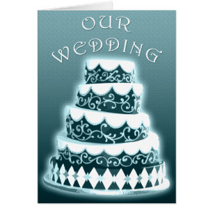 Our Wedding : Blue Cake :