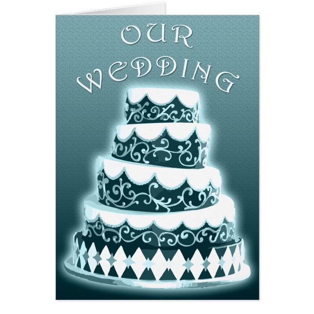 Our Wedding : Blue Cake : (Front)