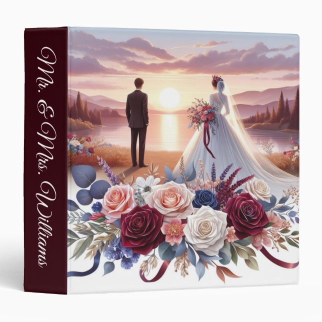 Our Wedding Bride and Groom  Binder (Front/Spine)