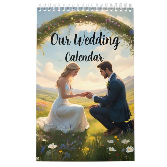 Our Wedding Customizable Calendar, Calendar (Cover)
