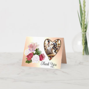 Our Wedding Day Bliss Elegant Thank You Card