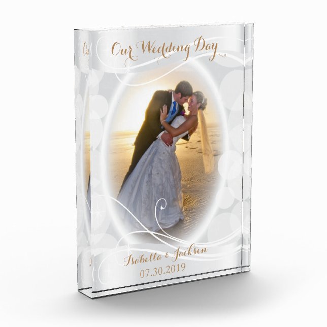 Our Wedding Day - DIY Photo Block (Left)