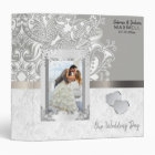 Our Wedding Day | White Damask & Silver Grey