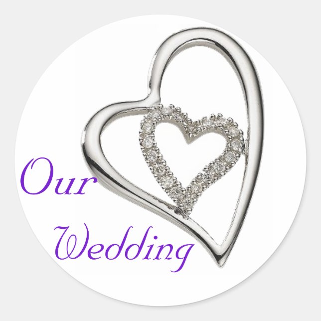 Our Wedding Envelope Seal Stickers (Front)