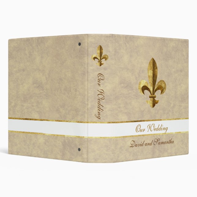 Our Wedding Fleur-de-lis Binder (Background)