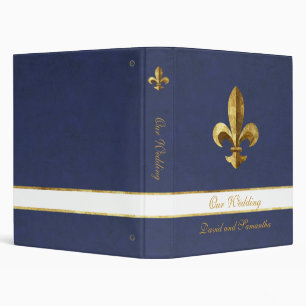 Our Wedding Fleur-de-lis Binder