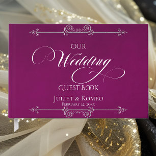 Our Wedding Guest Book - Plum