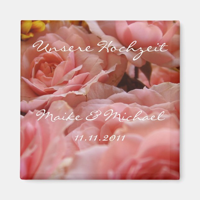 Our wedding (invitation) - magnet (Front)