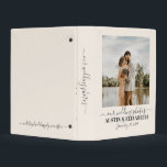 Our wedding photo album keepsake monogram 3 ring b mini binder<br><div class="desc">Keep all of your wedding memories and photos organized with this personalized Wedding photo album. Just add photo protector pages.</div>