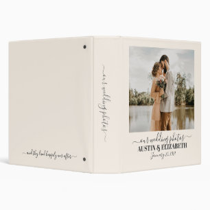 Our wedding photo album keepsake monogram binder