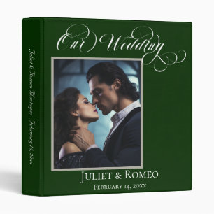 Our Wedding Photo Mountain Album - Emerald Binder