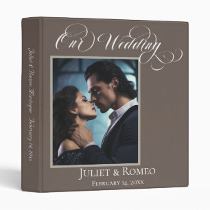 Our Wedding Photo Mountain Album - Mocha Binder