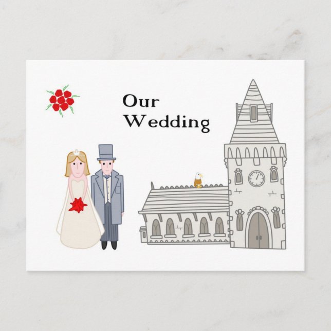 Our Wedding Postcard (Front)
