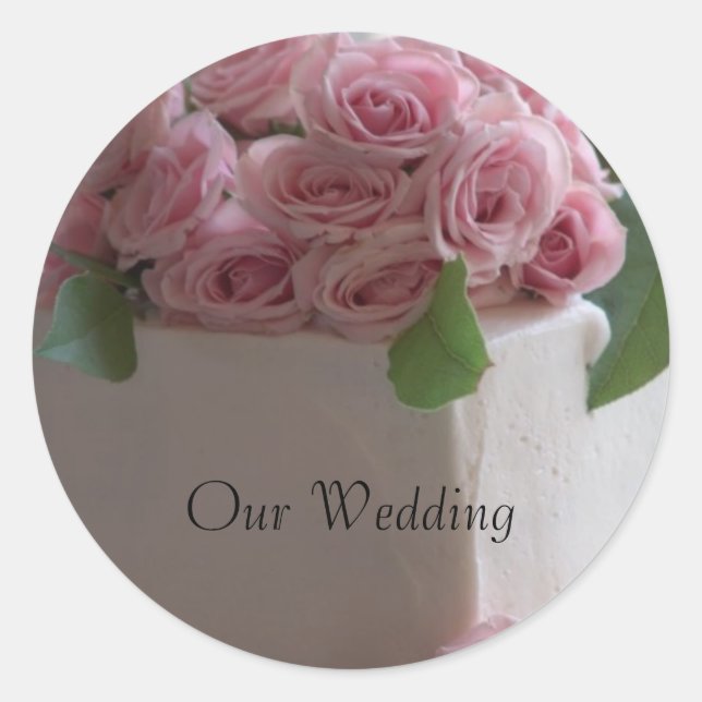 Our Wedding, Wedding Cake Sticker (Front)
