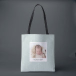 Our whole world instant photo geometric tote bag<br><div class="desc">Our whole world instant photo style geometric design. Background colour can be changed. Part of a collection. Perfect gift for the new mom.</div>