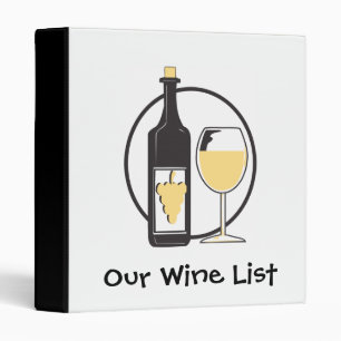 Our Wine List Binder