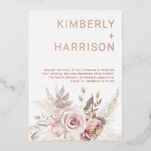 Our Wonderful Wedding: Rose Gold & Blush Floral