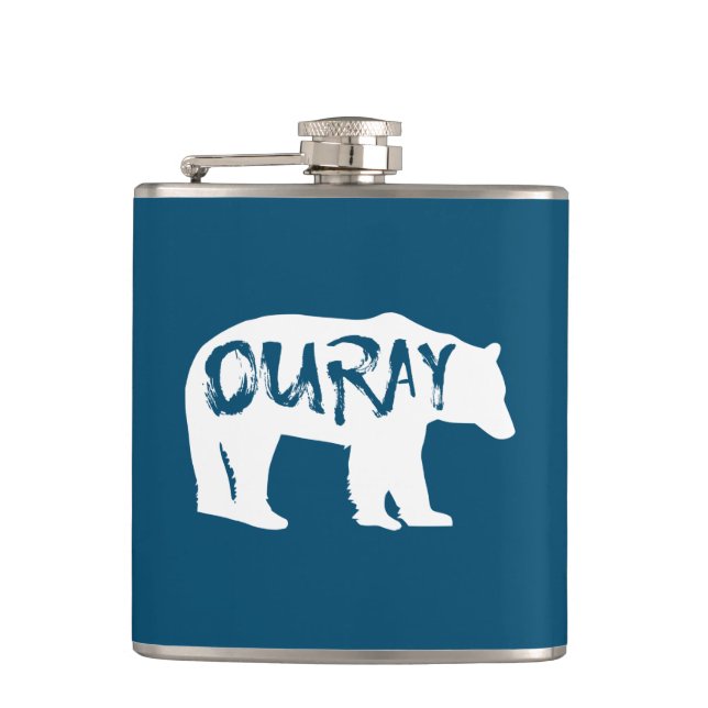 Ouray Bear Hip Flask (Front)